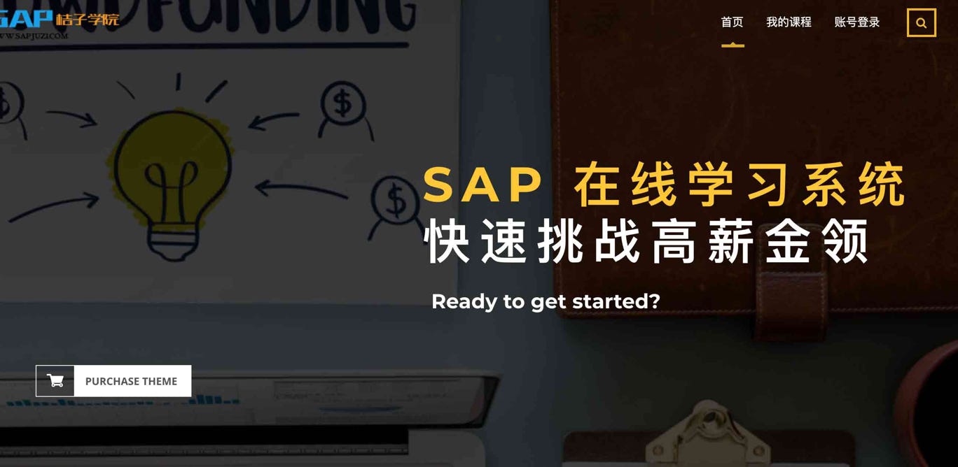 SAP在线学习系统第一页